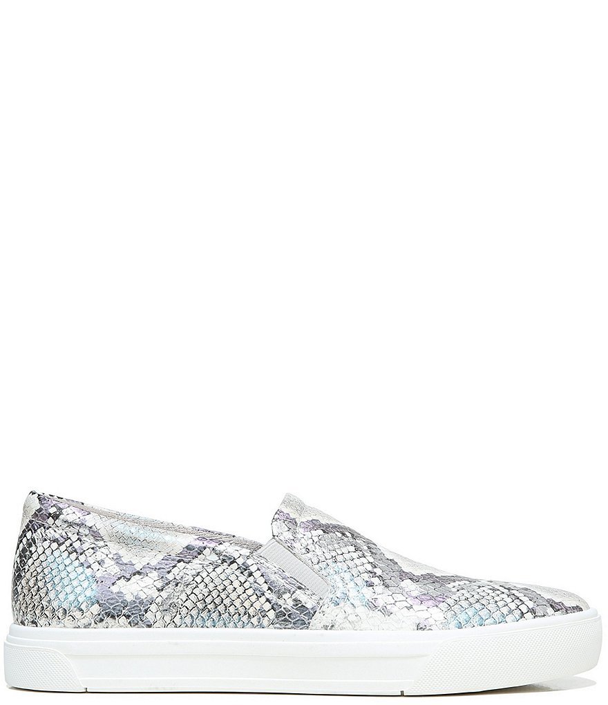 Naturalizer Aileen Snake Print Leather Slip-On Sneakers