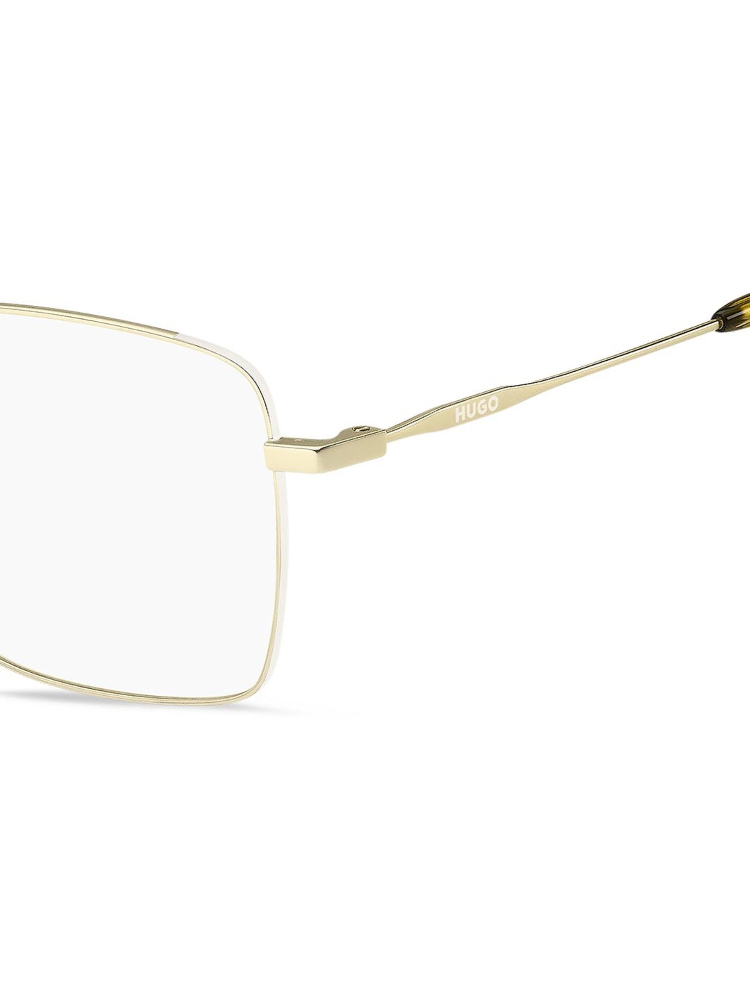 HUGO Gold Square Eye Frames for Women