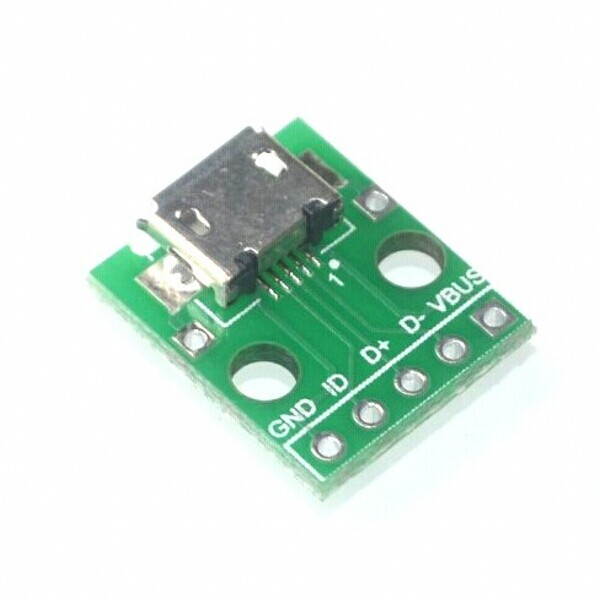 2PCS/LOT Mini USB to DIP Adapter Converter for 2.54mm PCB Board DIY Power Supply