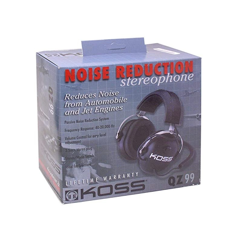 Bearcat BC125AT Handheld Scanner, 500 Alpha-Tagged Channels, Lightweight, Portable Design. & Koss QZ-99 Noise Reduction Stereophone