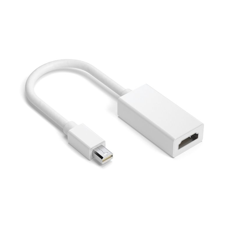 NXT Technologies NX29742 0.5' Mini DisplayPort/HDMI Audio/Video Adapter, White 