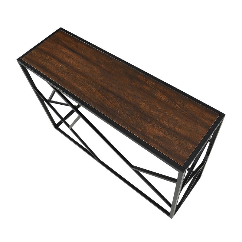 Cressida Console Table Elm/Black - Carolina Chair & Table