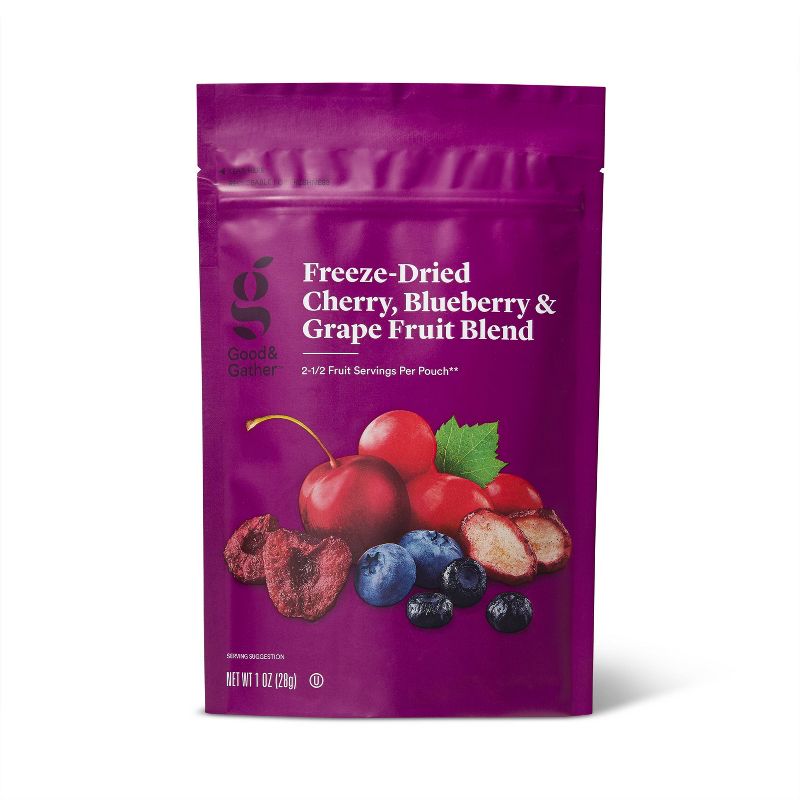 Cherry, Blueberry, & Grape Freeze Dried Fruit Blend - 1oz - Good & Gather™