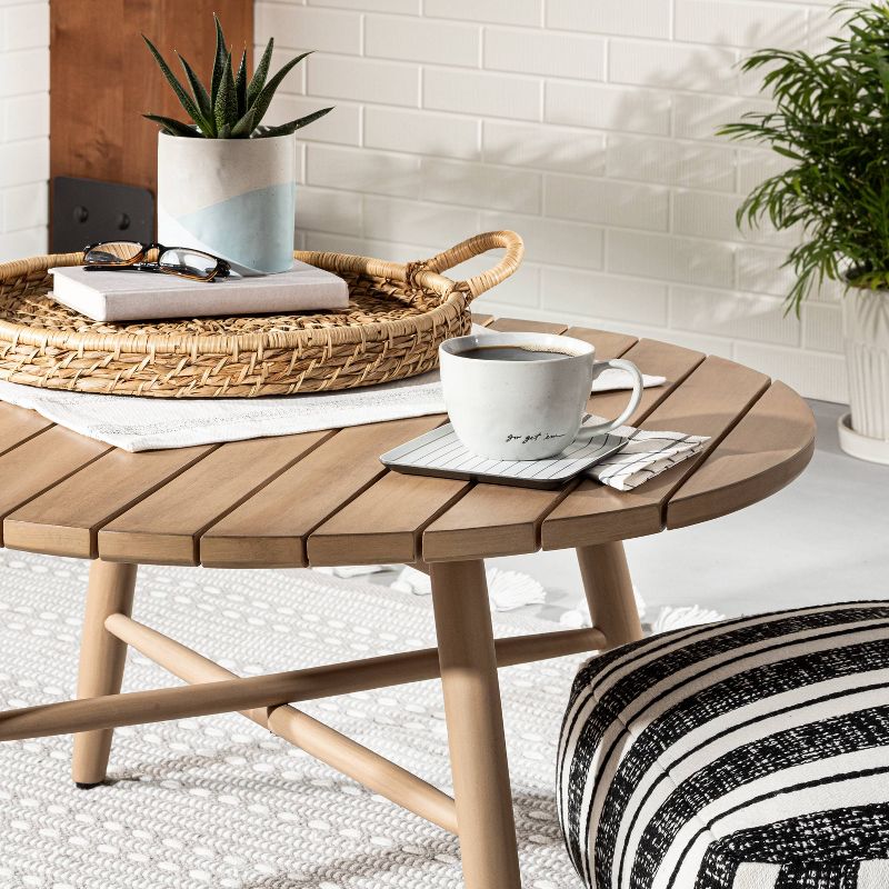 Woven Circular Serve Tray with Handles - Hearth & Hand™ with Magnolia