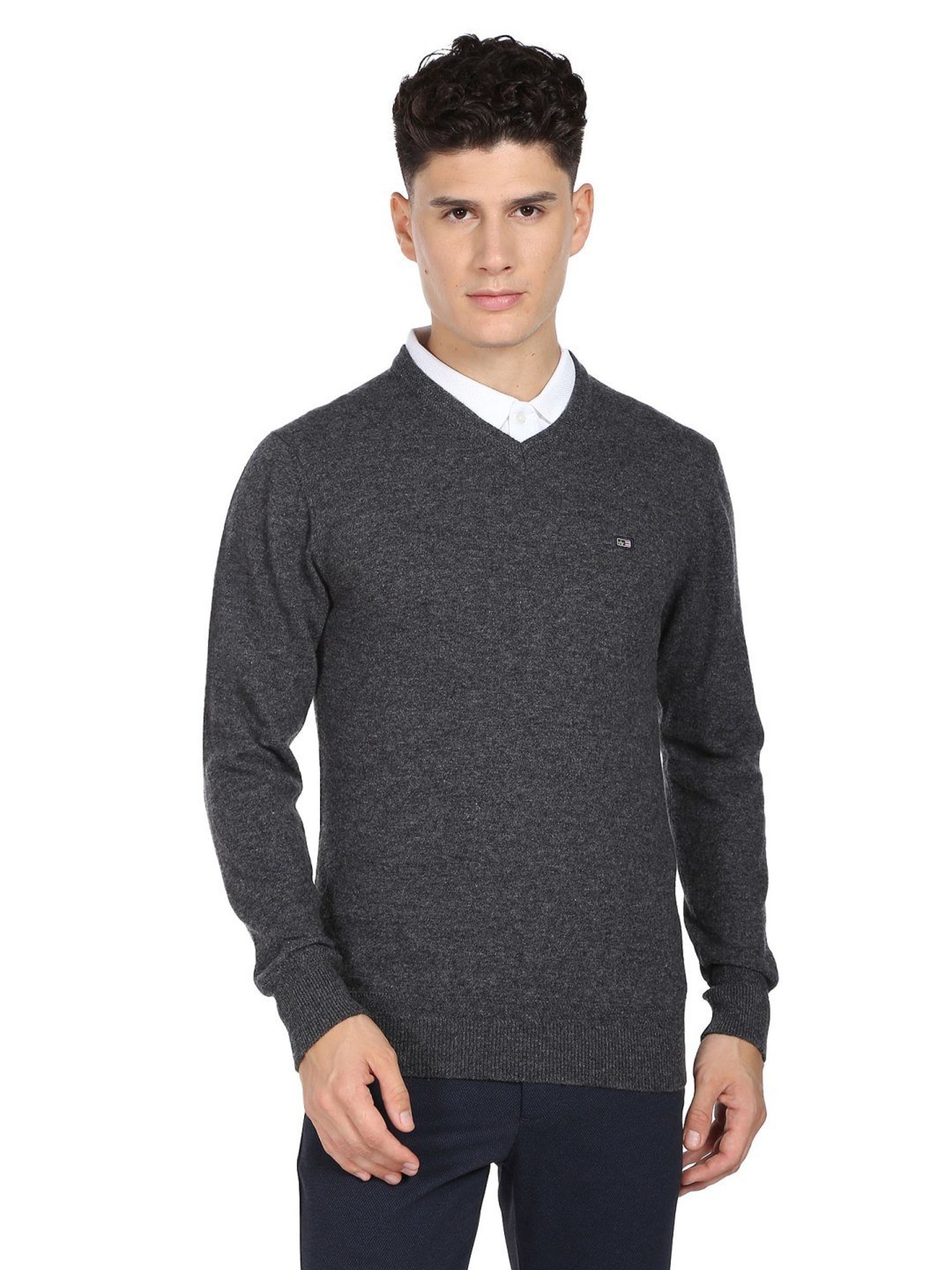 Arrow Sport Anthra Regular Fit Sweater