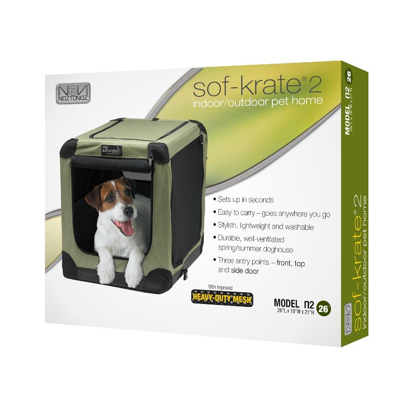 Noz2Noz Sof-Krate N2 Series, Indoor And Outdoor Pet Crate