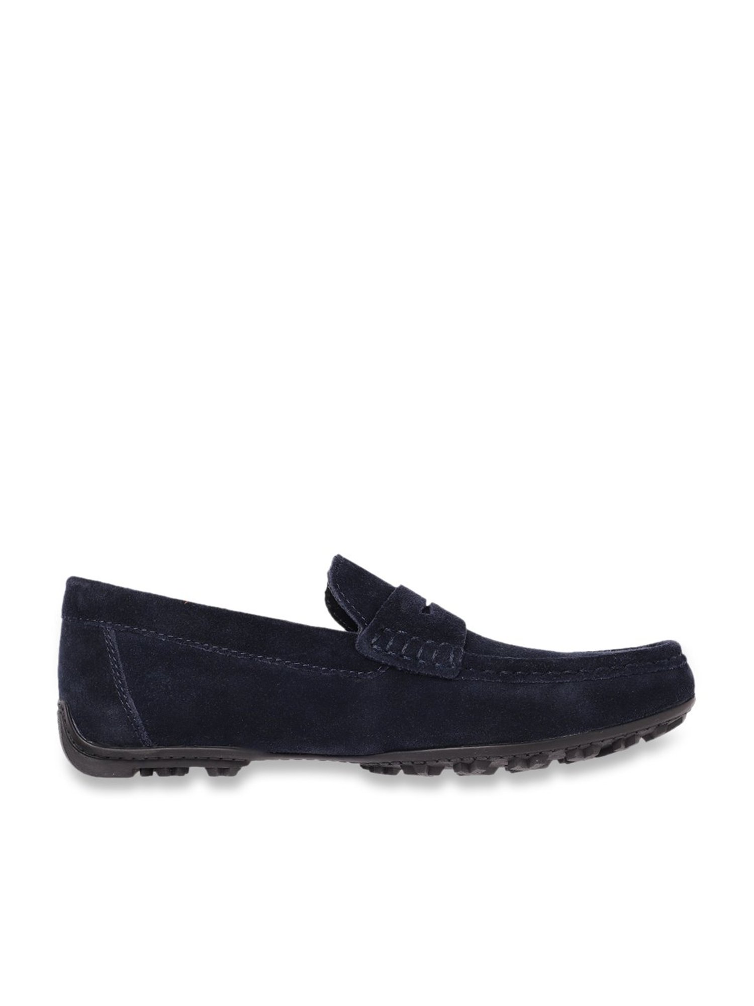 Geox Men's Kosmopolis Navy Leather Casual Loafers