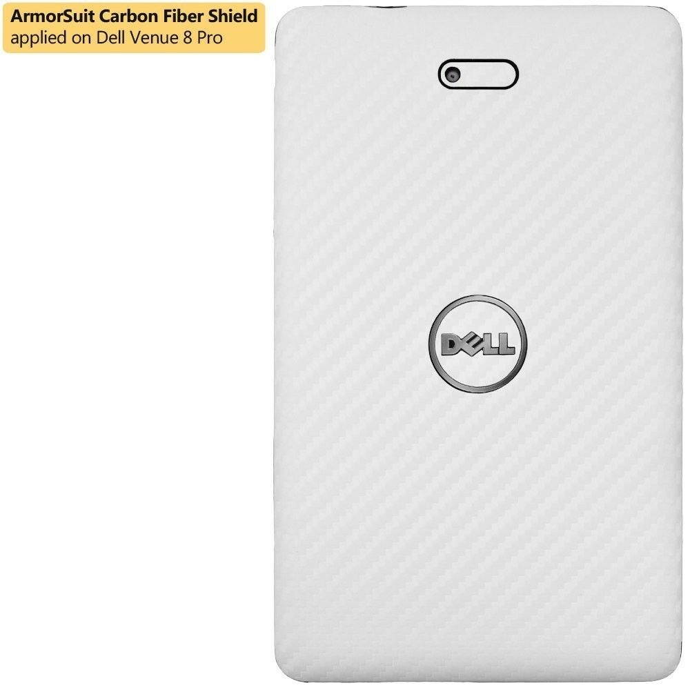 ArmorSuit MilitaryShield Dell Venue 8 Pro Screen Protector + White Carbon Skin