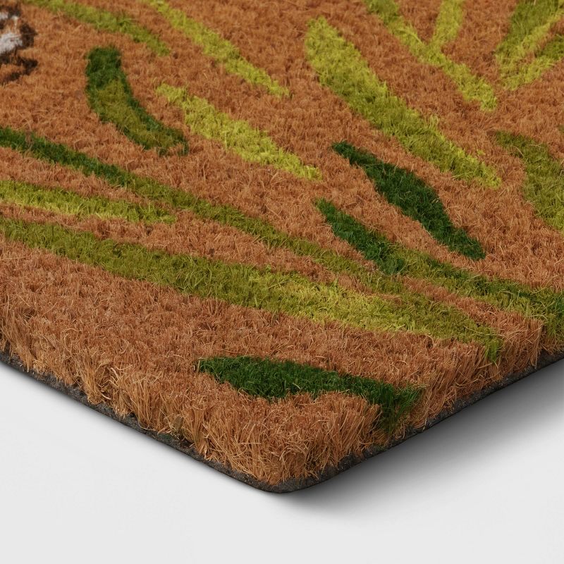 1'6"x2'6" Small Hello Door Mat Black - Threshold™