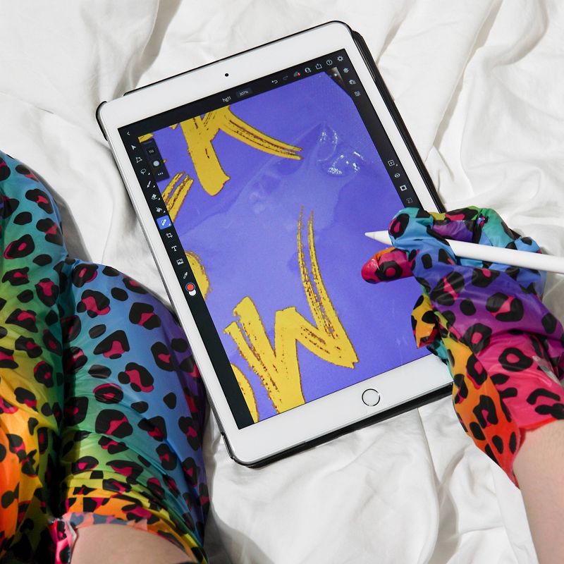 Holler and Glow Purrfect Skin Hand Mask - Rainbow - 0.61 fl oz