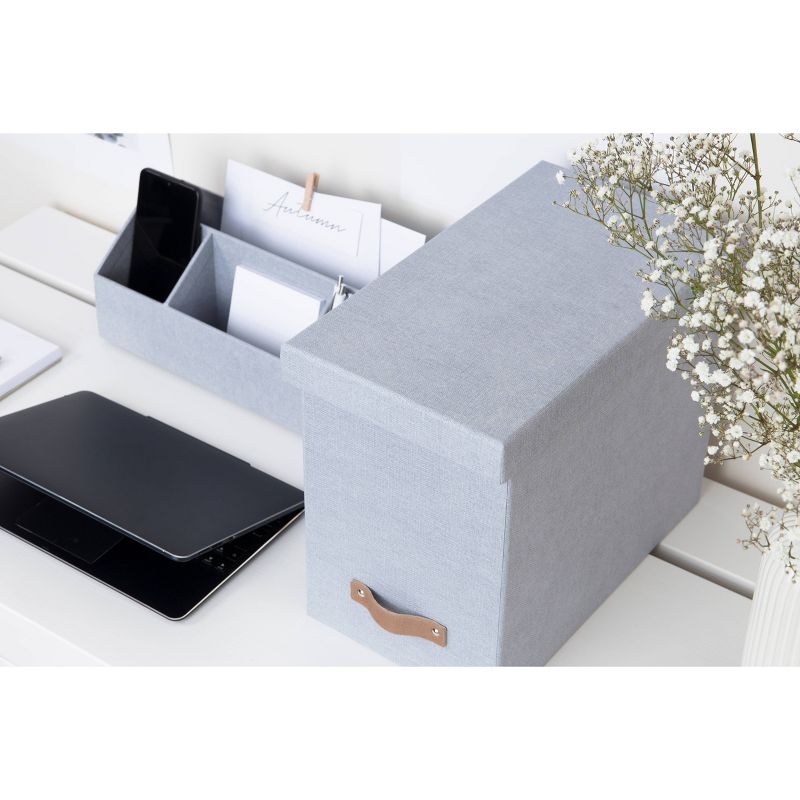 John Canvas File Box Ash - Bigso Box of Sweden