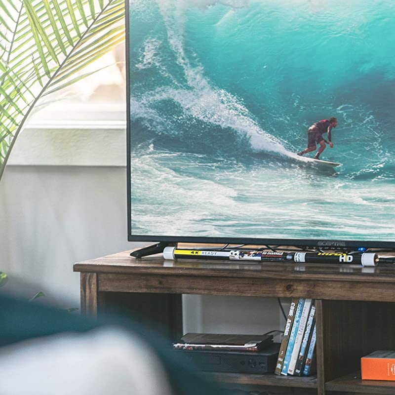 Stick Digital TV Antenna 1080p Antenna TV Digital HD Indoor or Outdoor Signals with 50 to 80 Mile Range with 16ft Long Wire HDTV Antenna Long Range Clear TV Antenna as Seen on Television