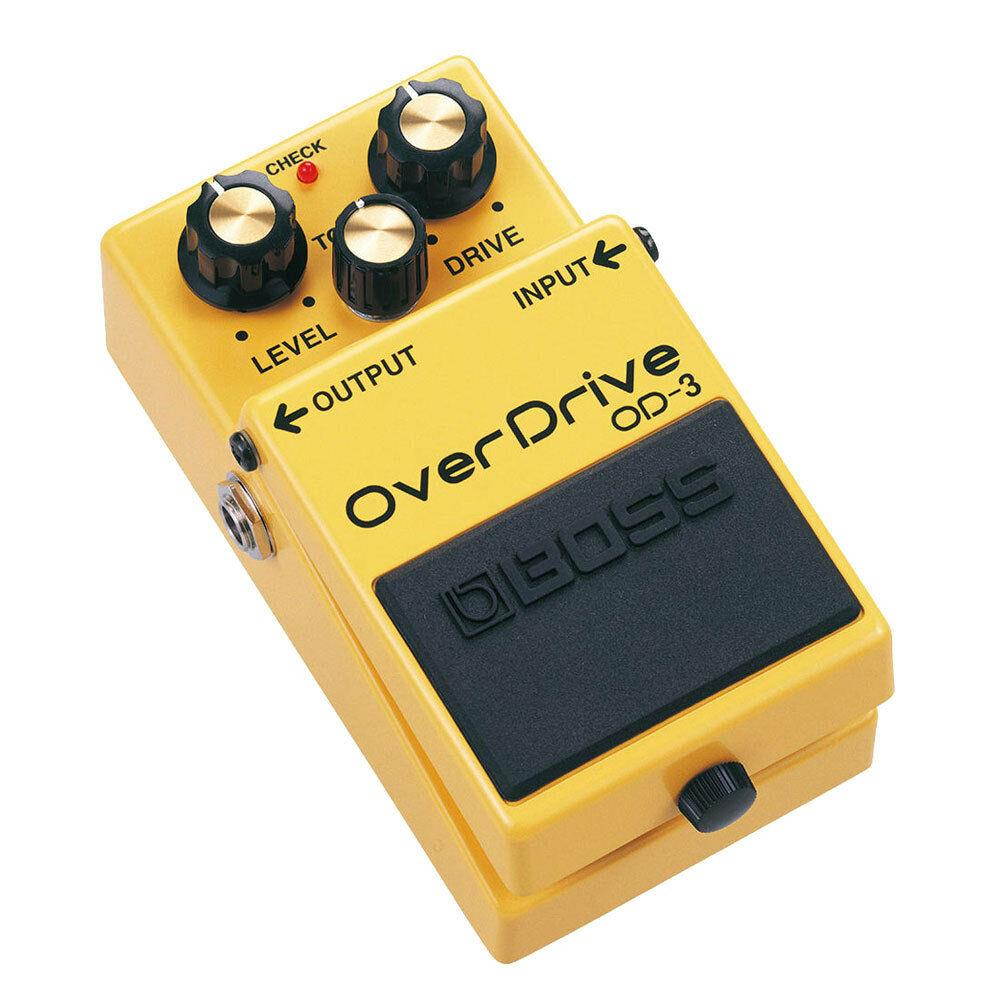 Boss OD-3 OverDrive Pedal w/PigHog PP9V PowerPig 9V DC 1000ma Power Supply New
