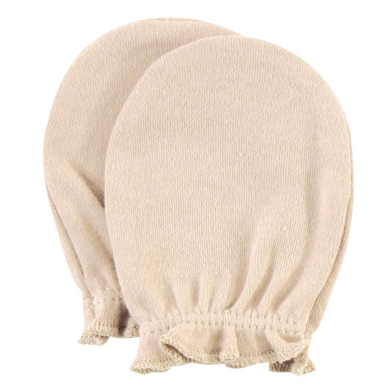 Hudson Baby Infant Unisex Cotton Scratch Mittens, Modern Giraffe, 0-6 Months