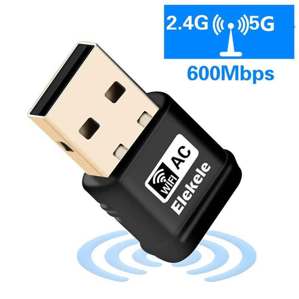 USB Wifi Adapter - 600Mbps USB Wireless adapter Dual Band 2.4G/5G Wireless Network Lan Card Dongle with High Gain Antenna IEEE802.11ac/n/g/b For Desktop Laptop PC - Windows XP/Vista/7/8/8.1/10,Mac