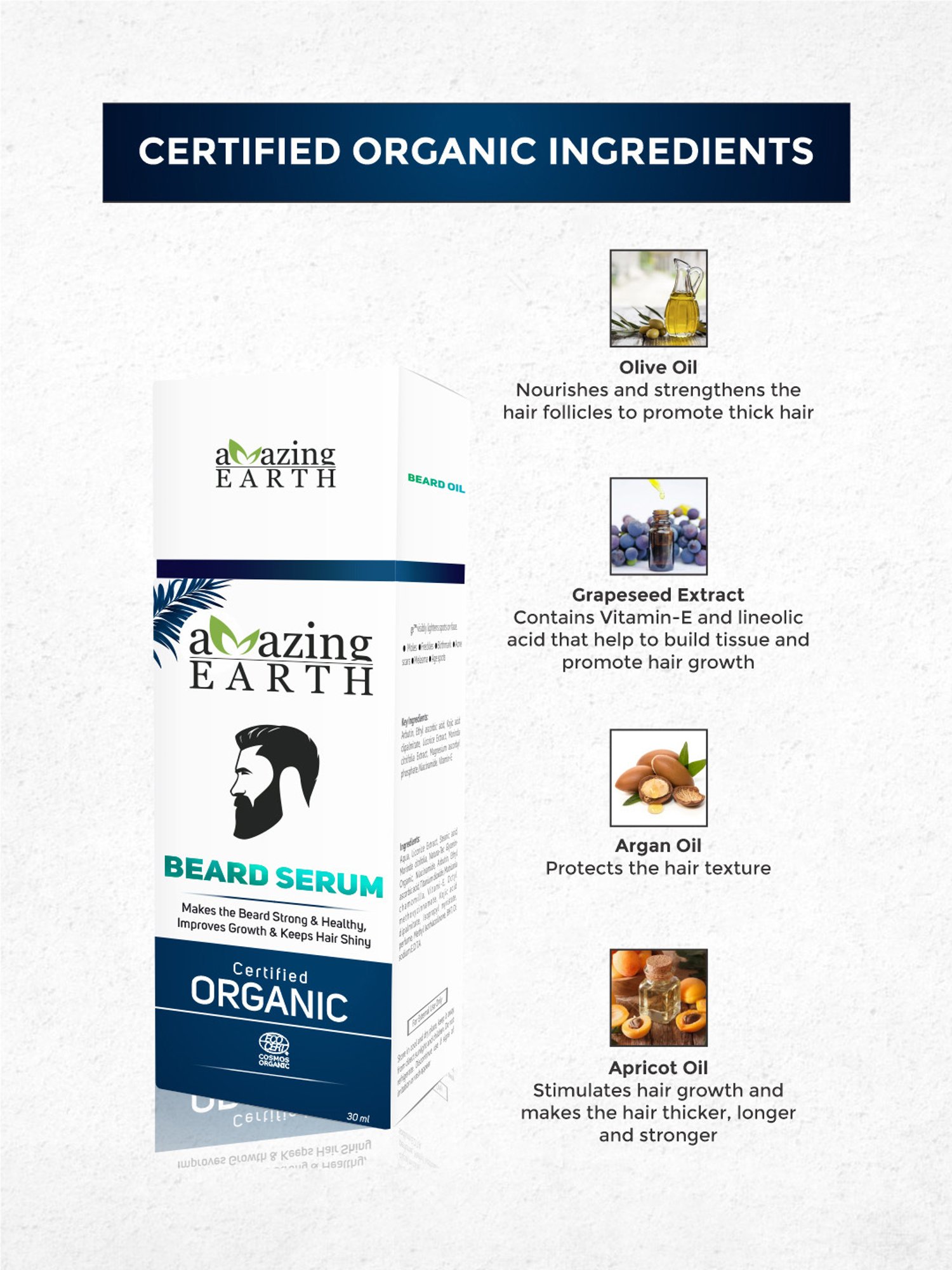 Amazing Earth Beard Serum - 30 ml