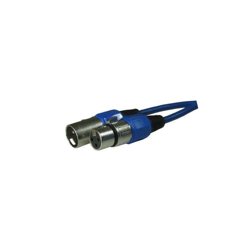 Male to Female 3pin Mic Microphone Lo-z Extension Cable Cord (6 Foot Feet ft, Yellow)