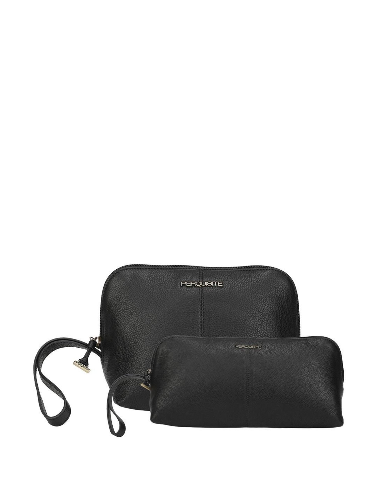 PERQUISITE TIMELESS TRAVELER Black Solid Pouch