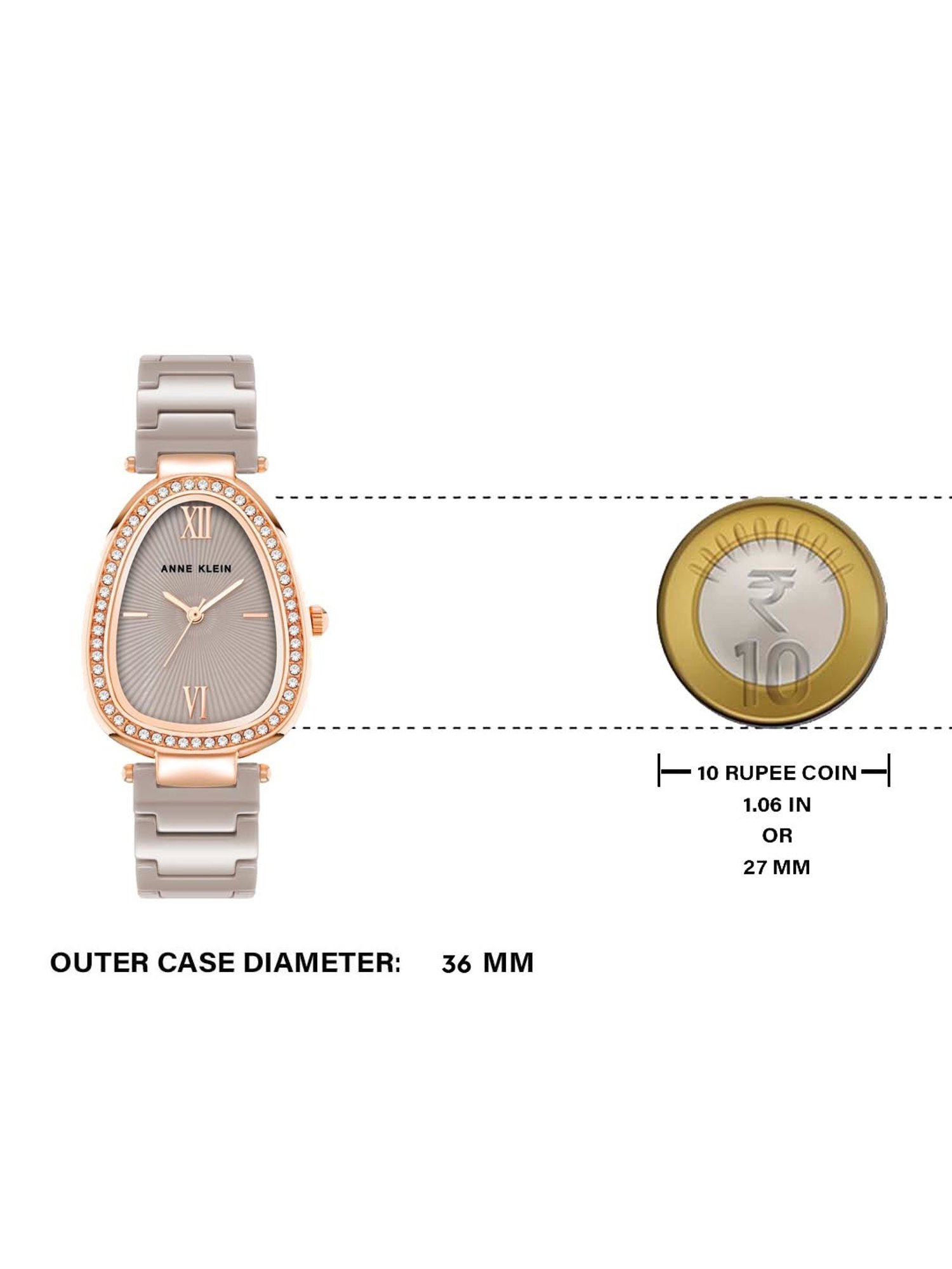 Anne Klein AK5012RGTP Spring Summer 2024 Analog Watch for Women