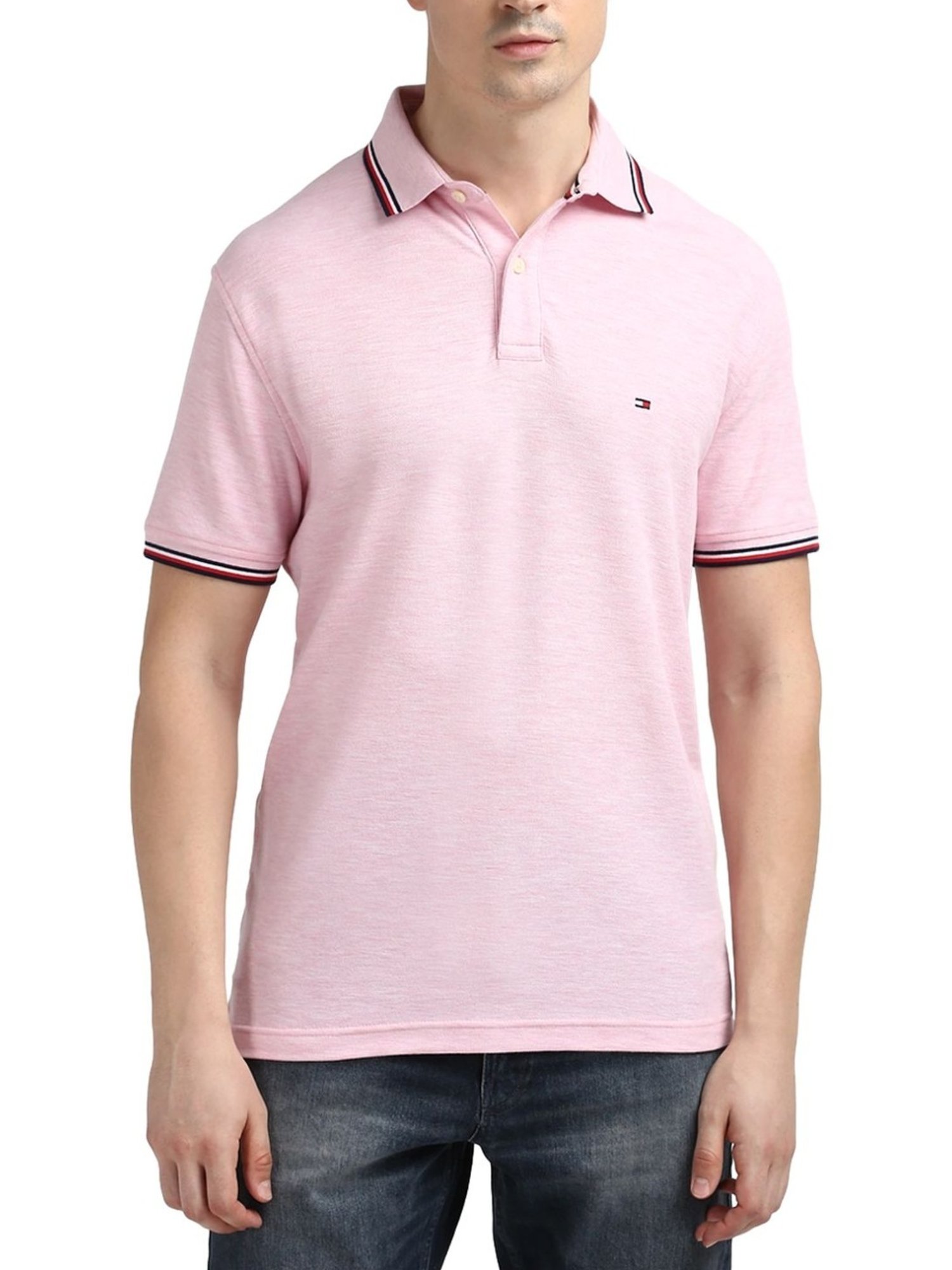 Tommy Hilfiger Pink Regular Fit Polo T-Shirt