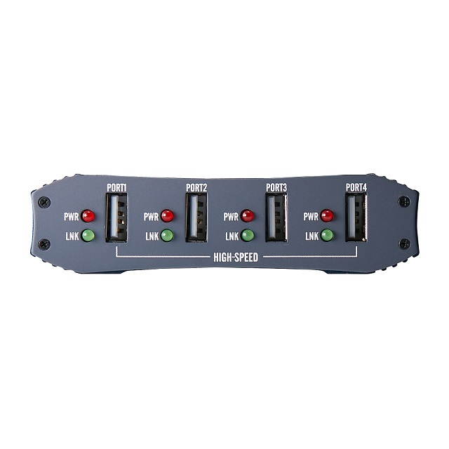 SystemBase &ndash; Industrial grade 4 ports USB 2.0 Hub, powered & mountable expander Hub, High Speed 480Mbps, ESD/Surge Protection (uGate-400H)