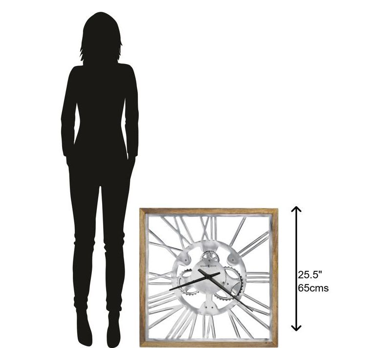 Howard Miller 625679 Howard Miller Mecha Square Wall Clock 625679