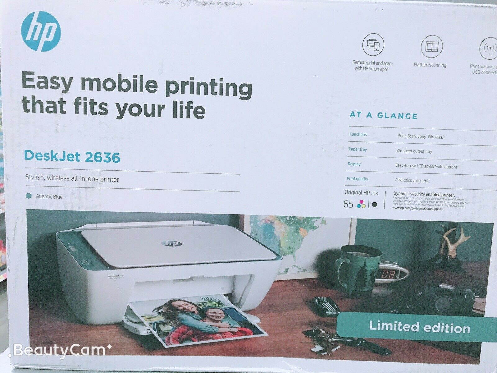 New HP Deskjet 2622/2624 Inkjet Printer-All in One-Wireless-Mobile Print+Free INK-New!