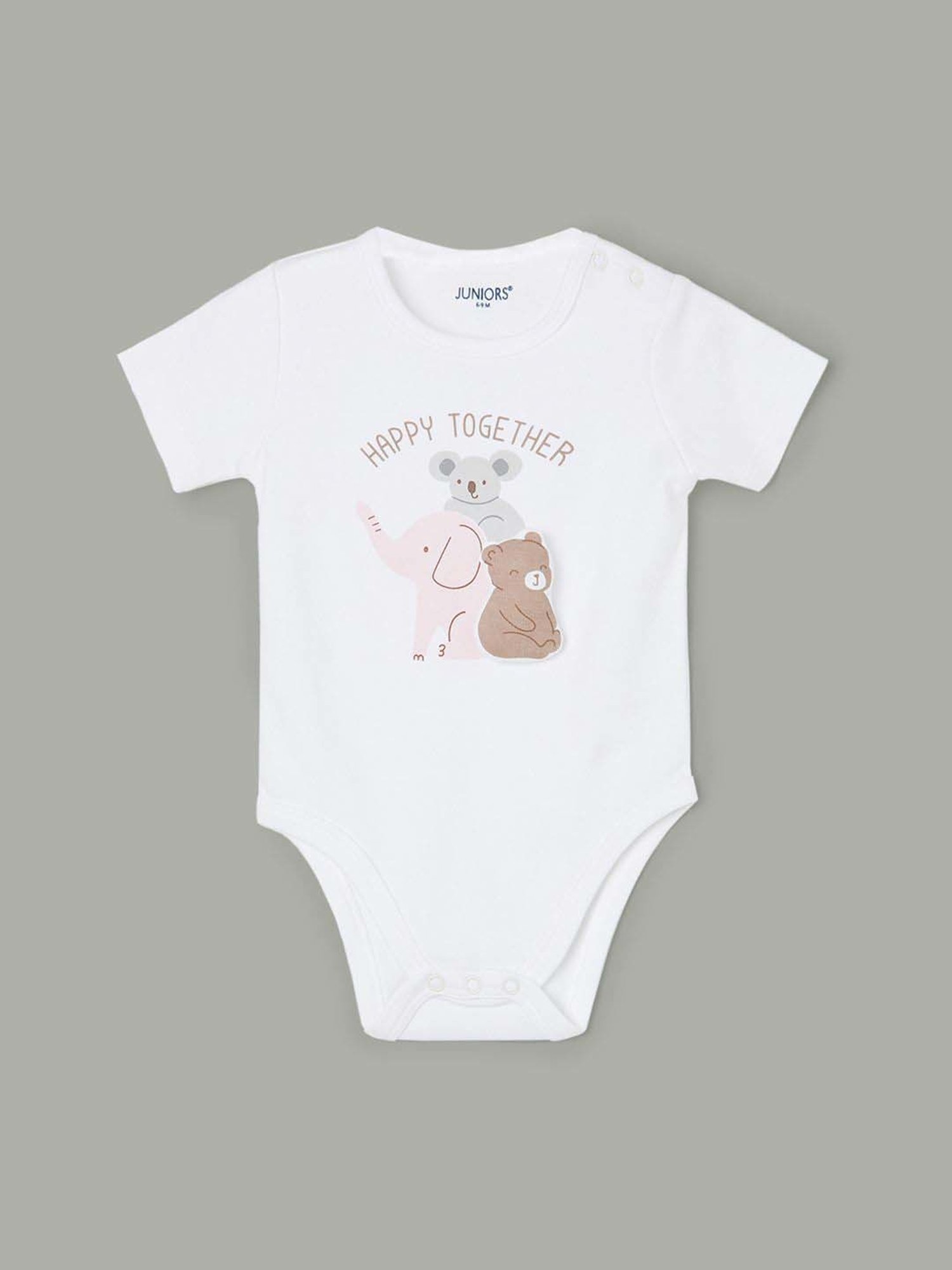 Juniors by Lifestyle Kids White & Pink Cotton Coordinate Set