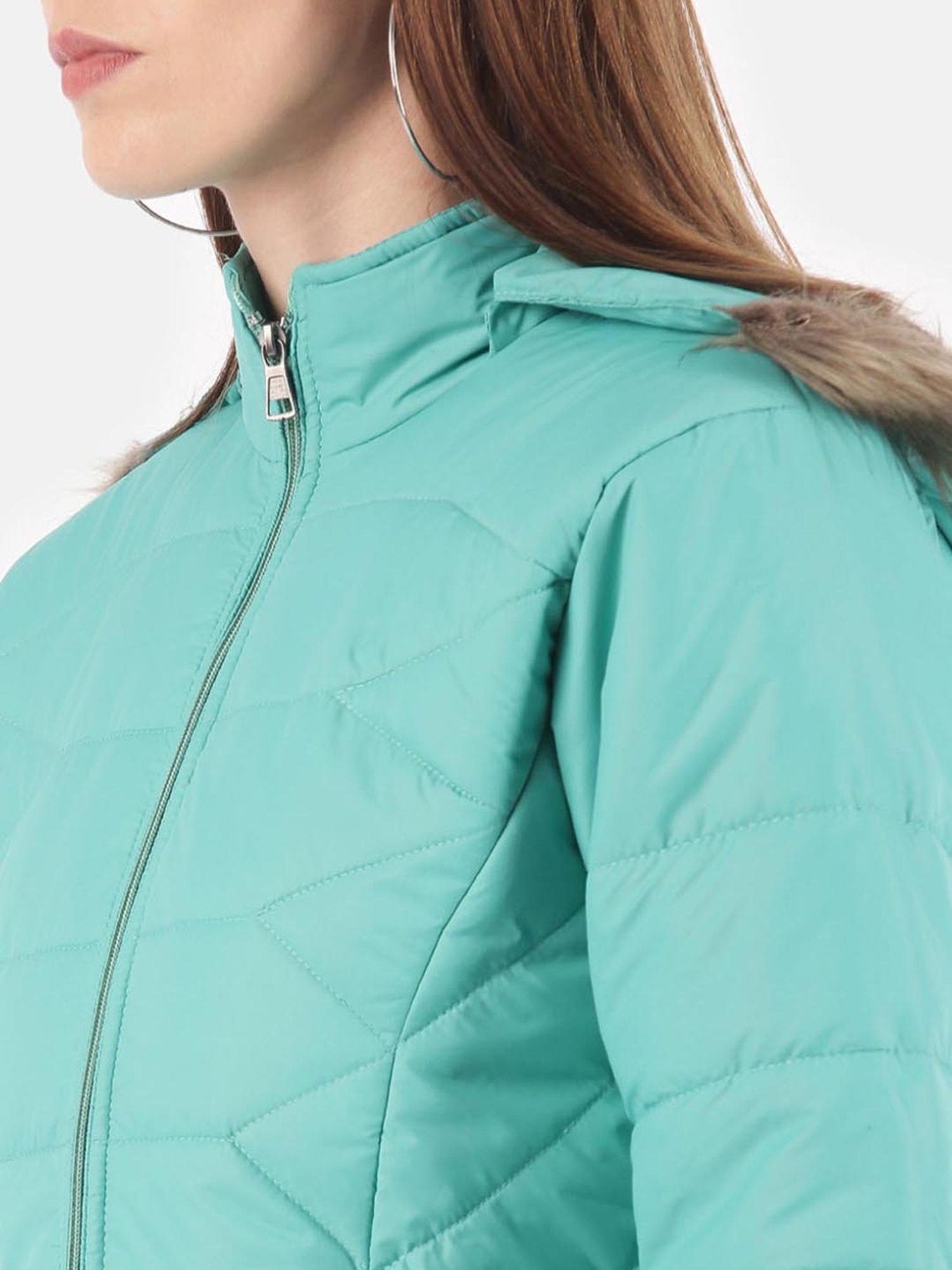 VOXATI Turquoise Quilted Jacket