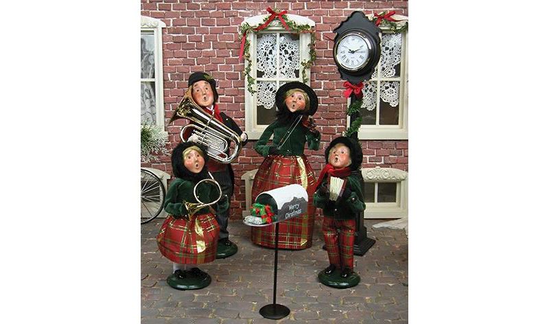 Byers Choice 9.75" Festive Seasons Family Boy with Instrument Christmas Figure