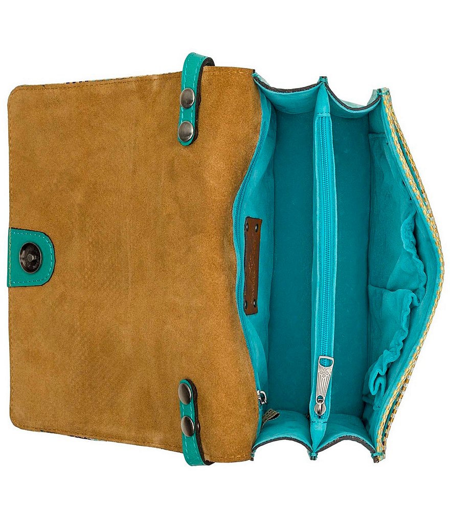 Patricia Nash Seasonal Collection Muzzari Straw Organizer Crossbody Bag