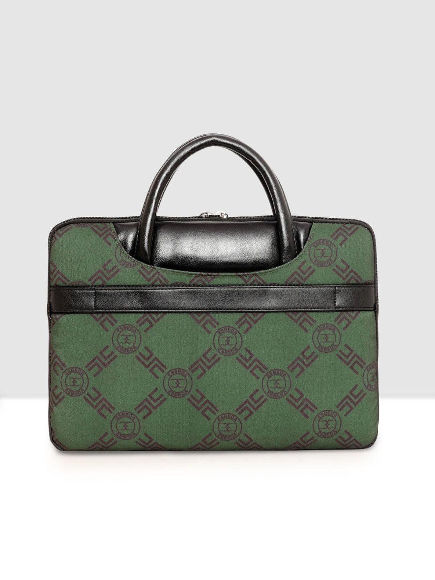 Esbeda Green Printed Medium Laptop Bag - 15 inches