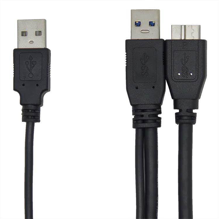 3FT USB 3.0 A M Micro USB3.0 Y Cable Cord For Toshiba External Hard Drive Disk