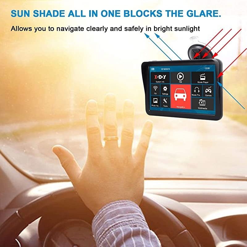 GPS Navigation for Car Truck GPS Navigation System 2021 Map 7 Inch Touchscreen Car GPS Navigator 8GB 256M with Voice Guidance and Speed Camera Warning Auto GPS with Lifetime Free Map Update