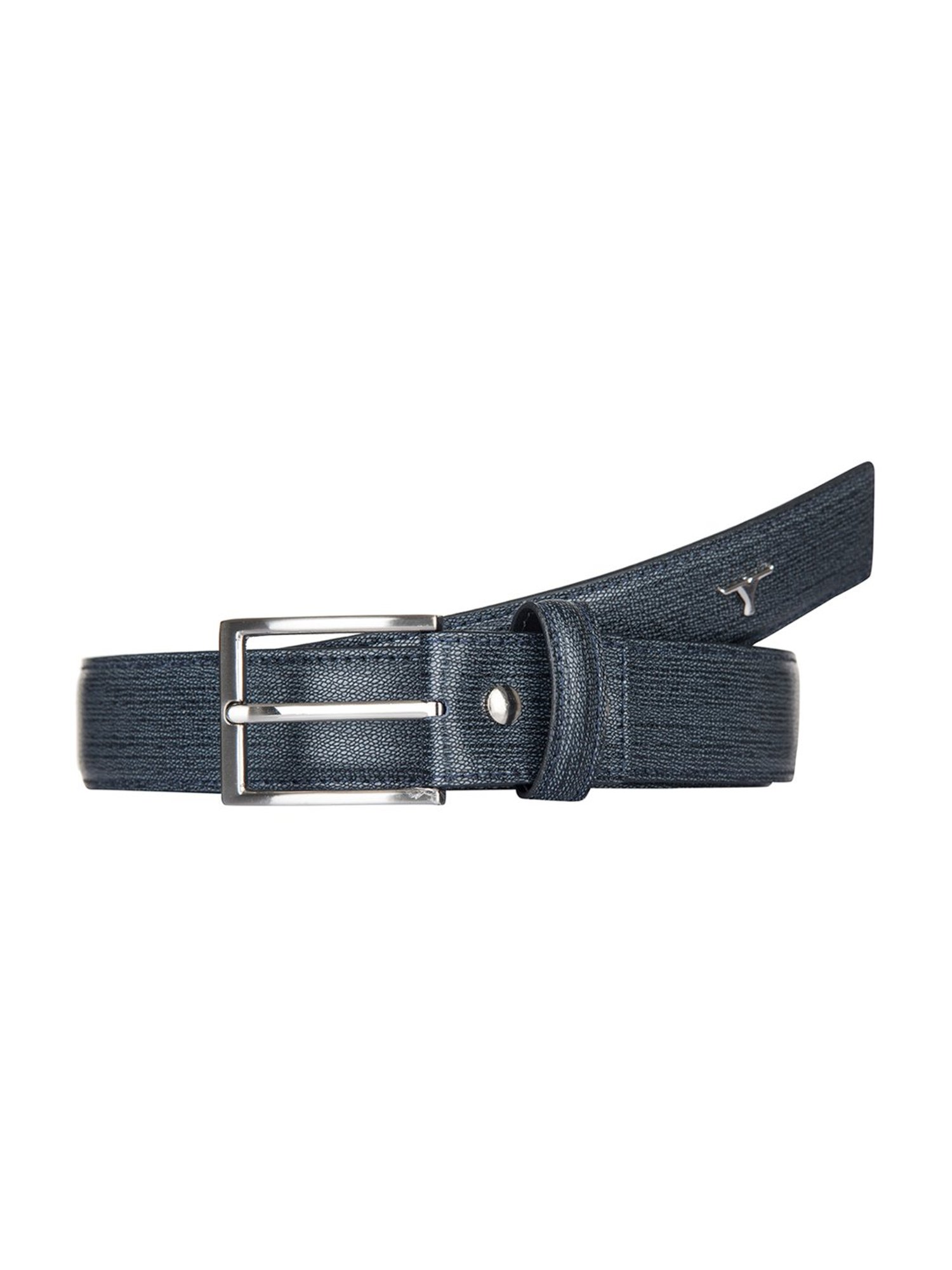 BULCHEE Earth Grey Leather Formal Belt for Men