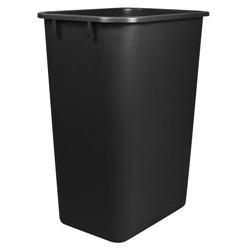 Storex 4pk Large/Tall Wastebaskets - Black