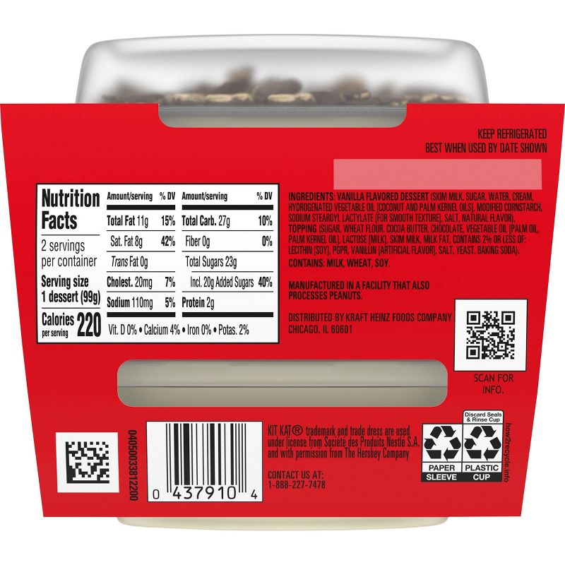 Colliders Twisted Kit Kat Vanilla Refrigerated Dessert - 2ct