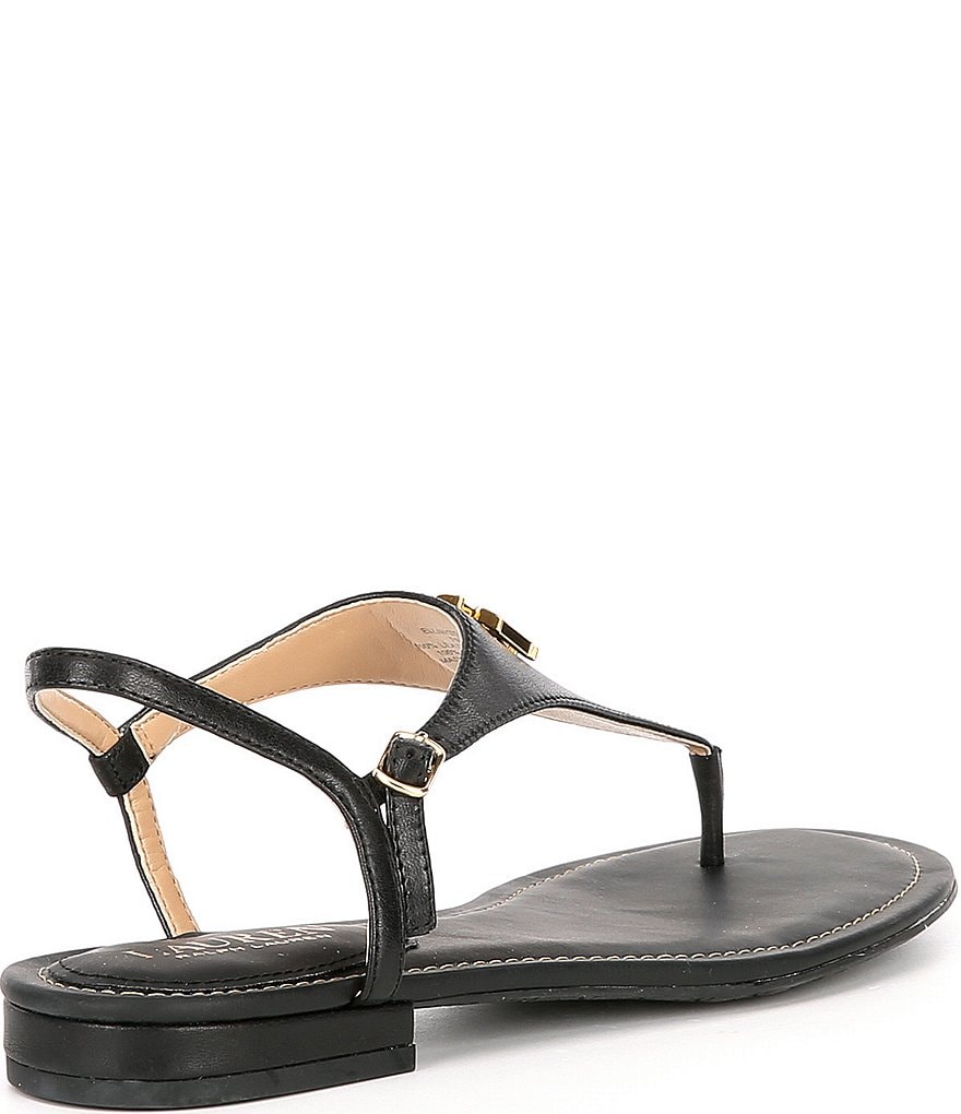 Lauren Ralph Lauren Ellington Logo Leather Sandals
