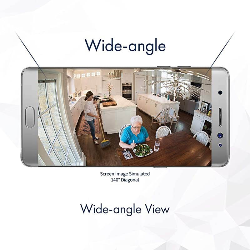 Homehawk Shelf Indoor Smart and Compact Home Monitoring Camera with Wide Angle, 1080P HD Video, No Monthly Fee with Local SD Storage, Night Vision, 2 Way Talk (KX-HNC810G) Gray