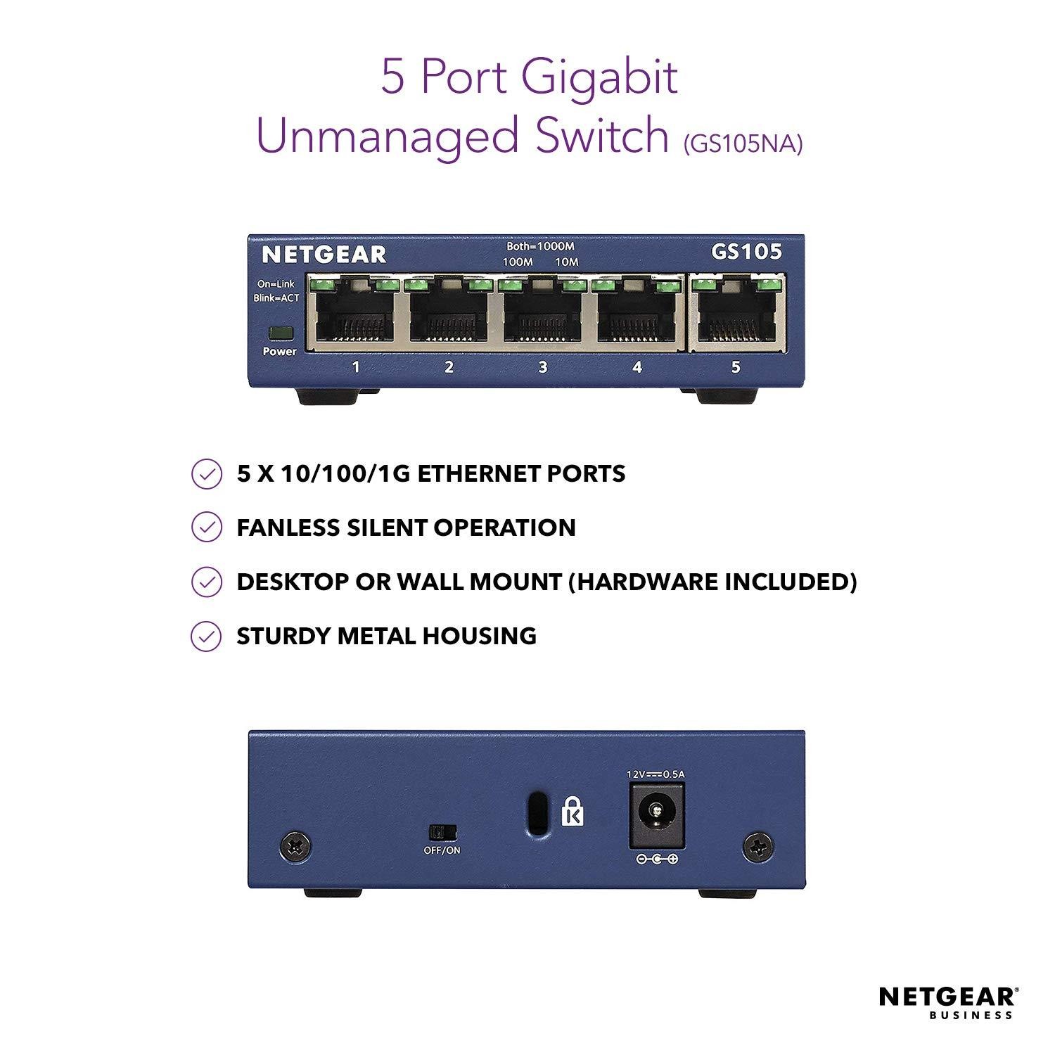 Gs105 5port Copper Gigabit Switch