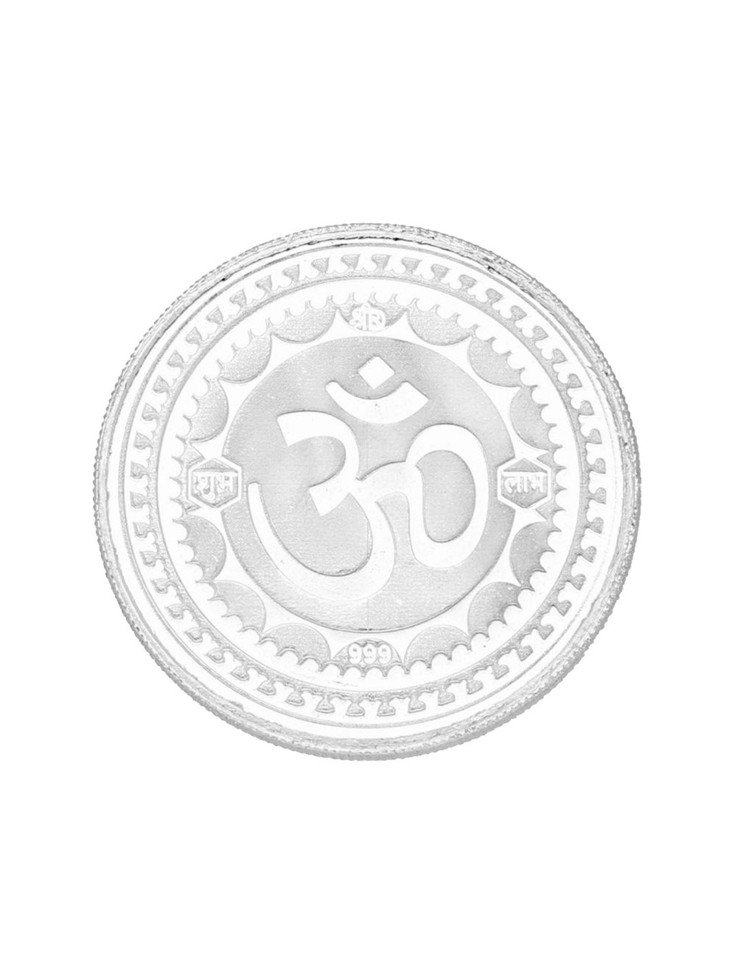 Sri Jagdamba Pearls Shiv Parvathi 999 Silver 10gm Silver Coin