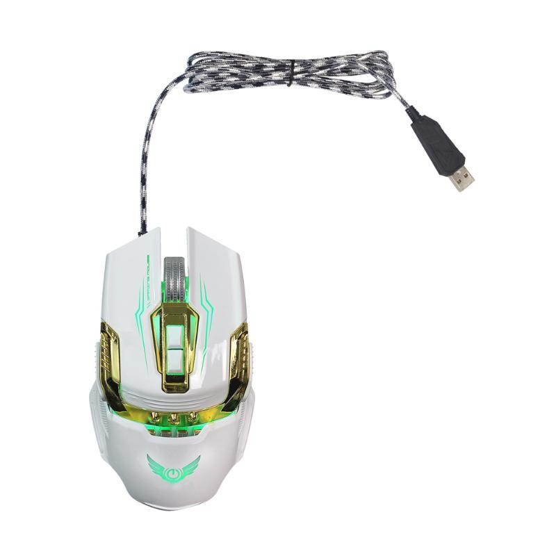 USB Wired Port Pro 3200DPI Macro Optical E-Sports Gaming Mouse 1.7m Wire Length Professional Gamer Mice for PC Computer Laptop