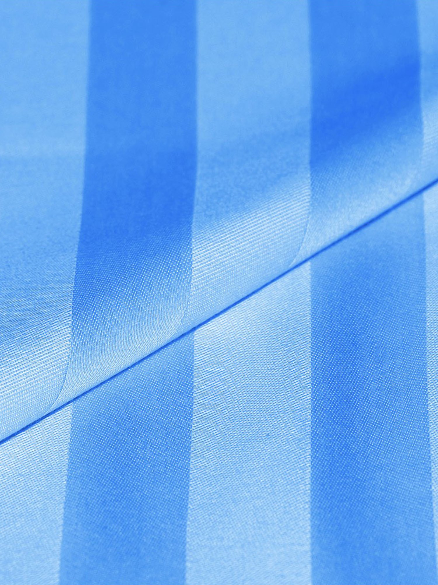 Spaces Stripes Blue 210 TC Cotton Pillow Cover - Set of 2