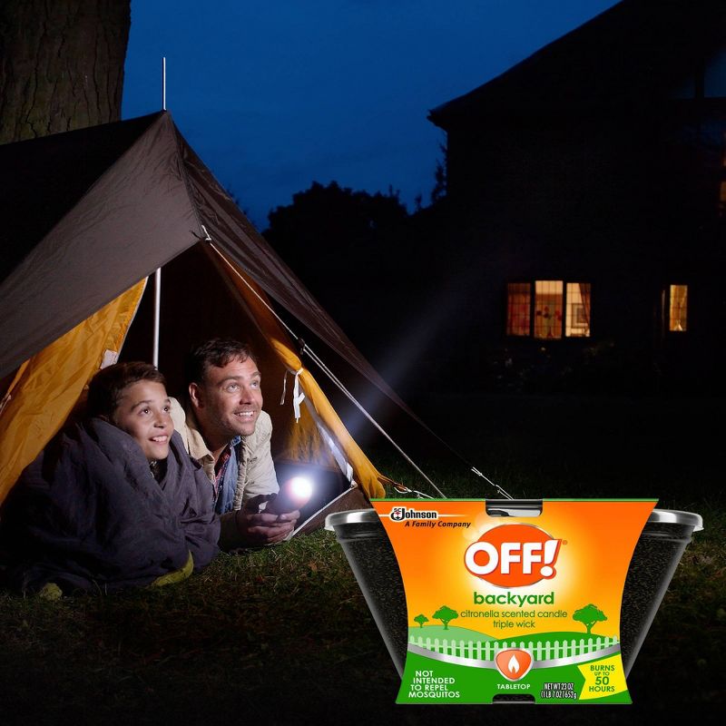 OFF! 23oz Triple Wick Citronella Candle