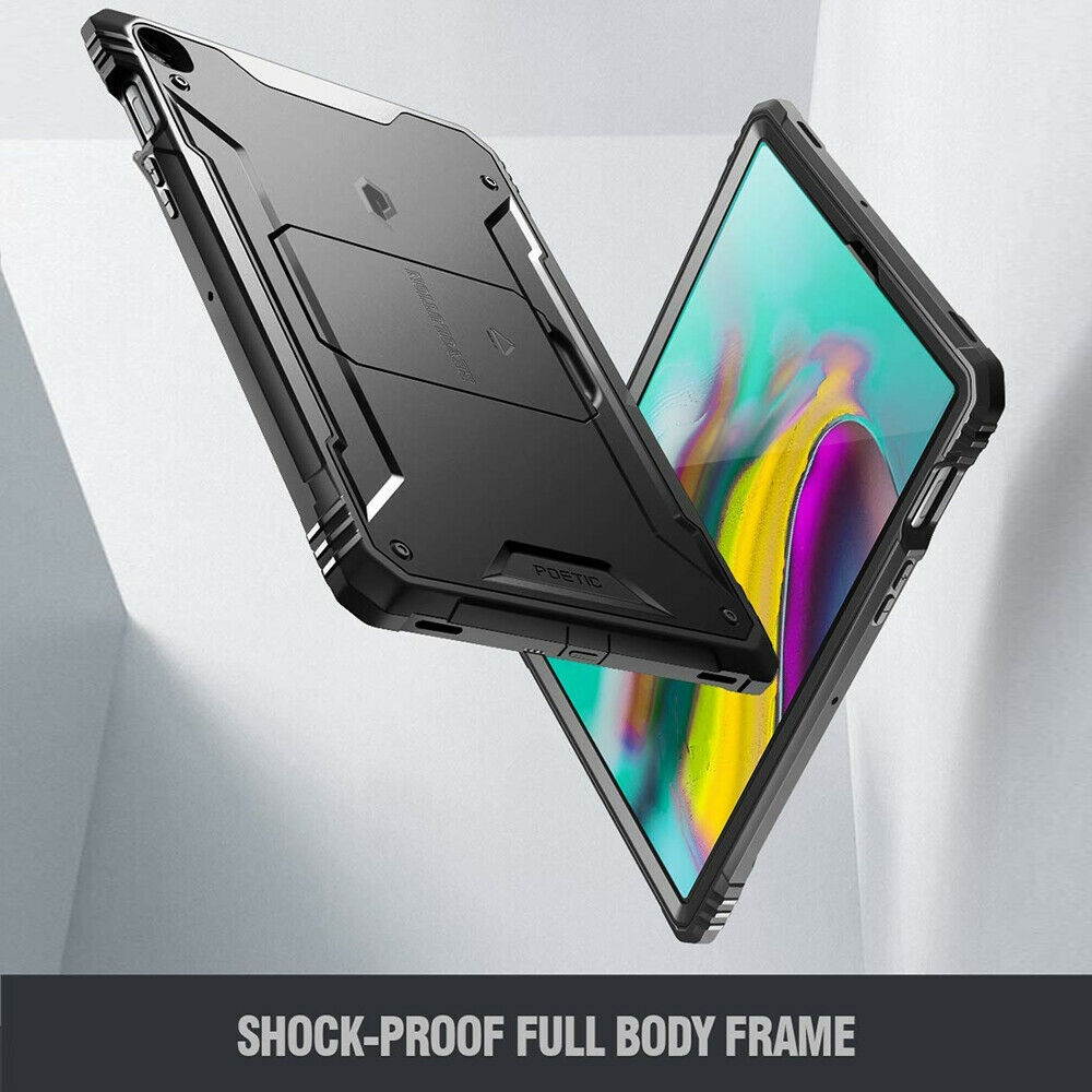 Case For Galaxy Tab S5E 2019 SM-T720/T725 [Drop Protective] Hard Cover Black