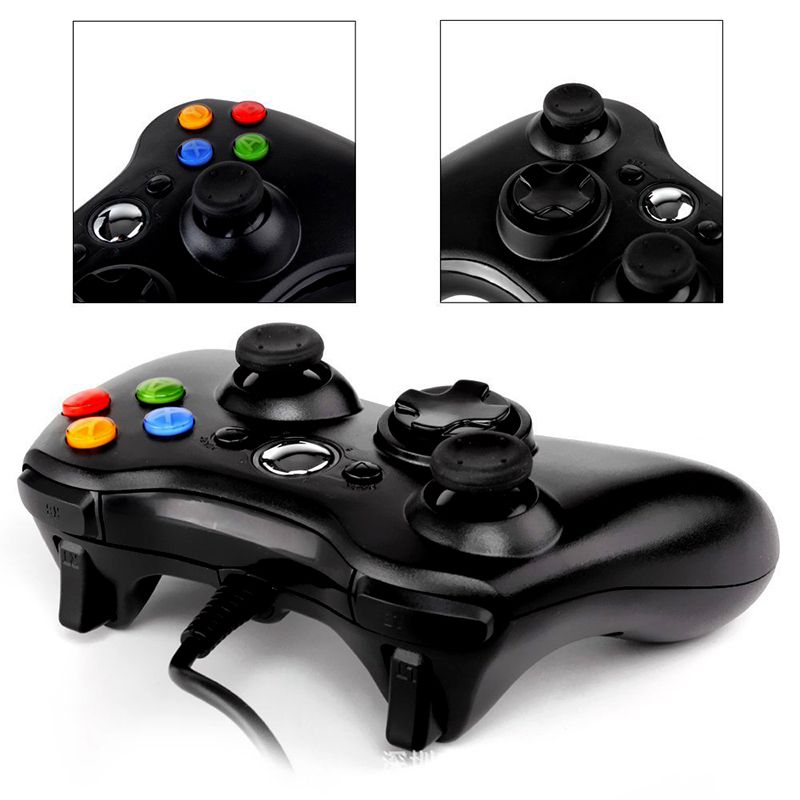 Xbox 360 Wired Game Controller, CORN USB Gamepad, Joypad with Shoulders Buttons, for Microsoft Xbox360/Xbox 360 Slim/PC