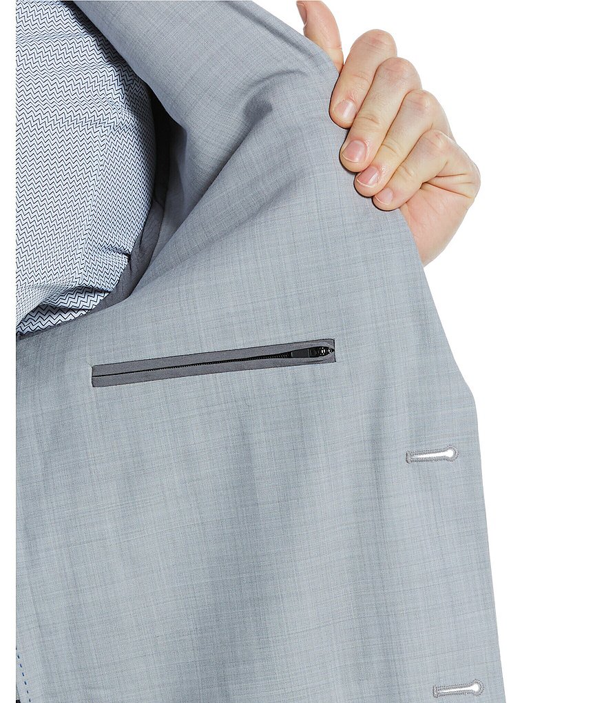 Murano Interstellar Collection Slim-Fit Checked Suit Separates Blazer