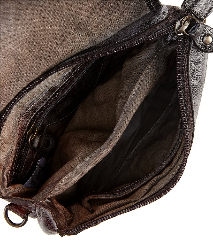 Bed Stu Tie Dye Collection Ziggy Distressed Flap Closure Crossbody Bag