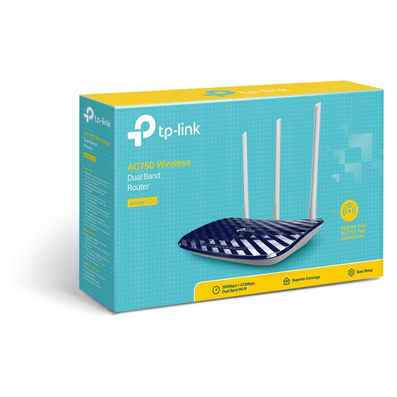 TP-Link AC750 Wireless Dual Band WiFi 5 Router- (Archer C20)