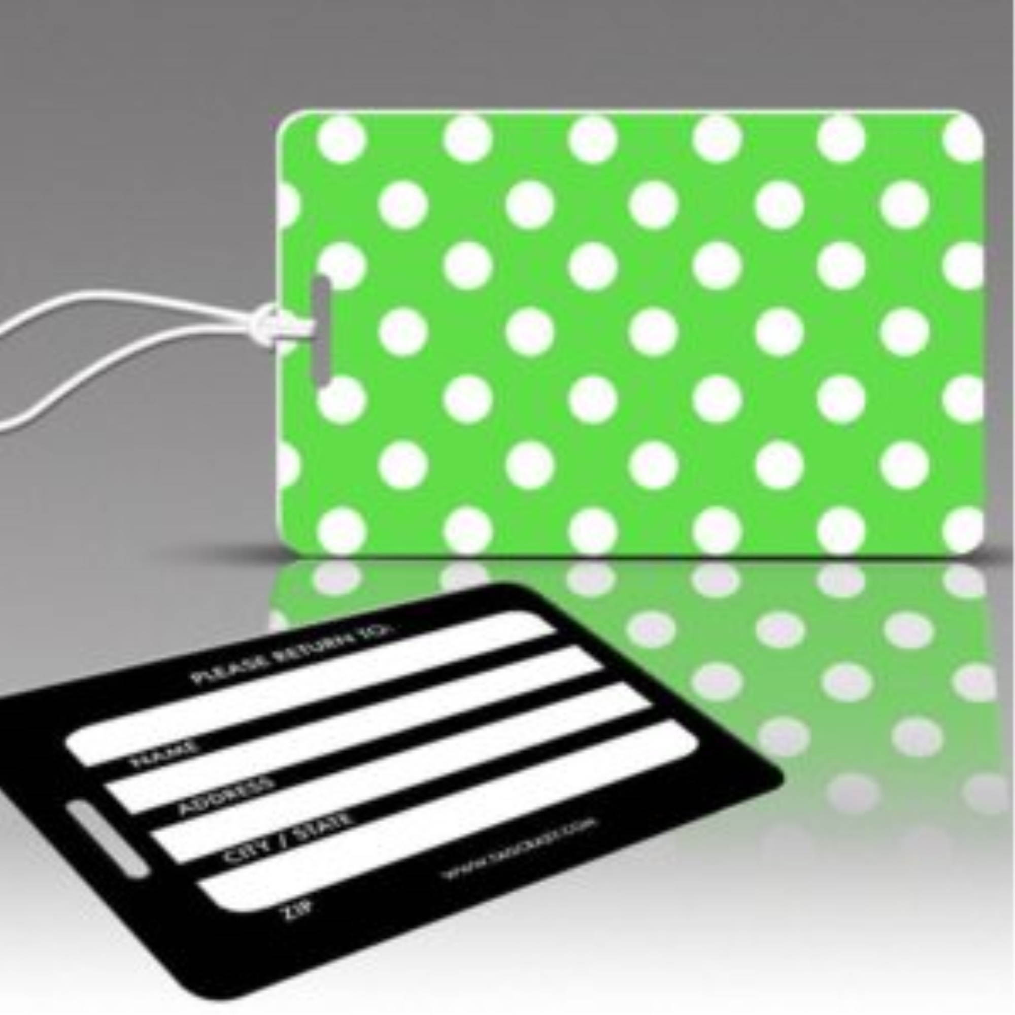 Polka Dot Collection - Lime Green & White Polka Dot